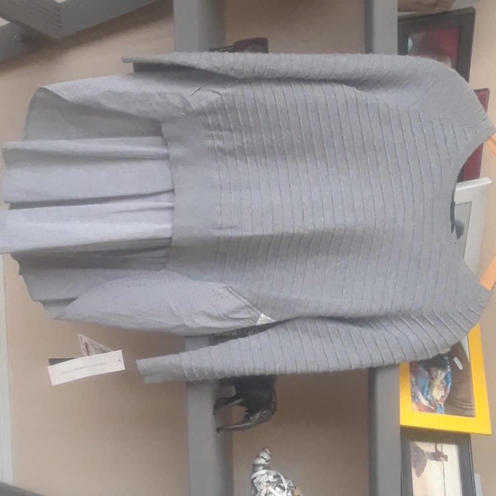 Gray blouse